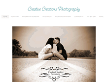 Tablet Screenshot of creativecreationzphotography.com